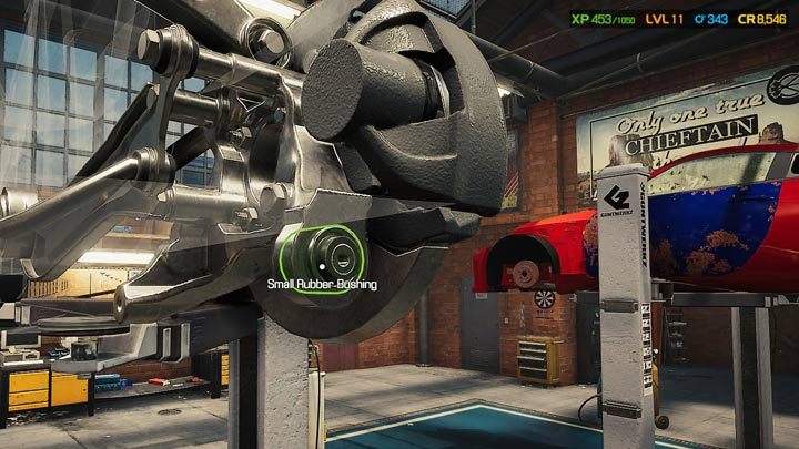 Wtedy pojawi się dostęp do tulei w piaście tylnej (rear axle knuckle housing) - Tuleja gumowa - gdzie znaleźć? - Car Mechanic Simulator 2021 - poradnik do gry