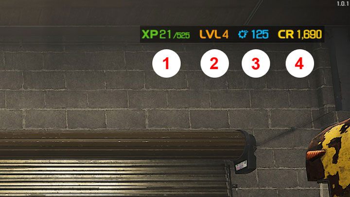 Górny pasek przedstawia następujące informacje - Car Mechanic Simulator 2021: Interfejs - Car Mechanic Simulator 2021 - poradnik do gry