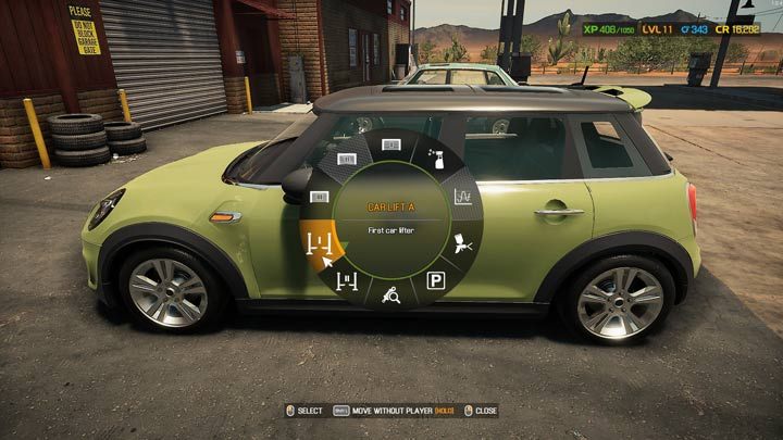 Z dostępnych opcji wybierzcie jeden z podnośników - Car Mechanic Simulator 2021: Wymiana części - Car Mechanic Simulator 2021 - poradnik do gry