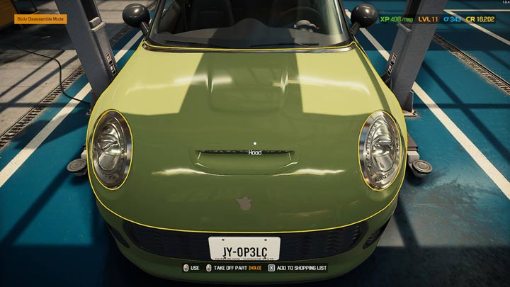 W garażu można zostawić samochód na ziemi, jeśli do wymiany są tylko części pod maską - Car Mechanic Simulator 2021: Wymiana części - Car Mechanic Simulator 2021 - poradnik do gry