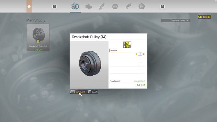Pozostaje tylko kliknąć KUP - Car Mechanic Simulator 2021: Wymiana części - Car Mechanic Simulator 2021 - poradnik do gry