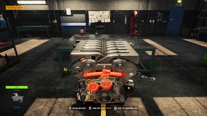 Na stojaku można zbudować nowy silnik bądź wygodniej pracować na uszkodzonej jednostce - Car Mechanic Simulator 2021: Wyposażenie garażu - Car Mechanic Simulator 2021 - poradnik do gry