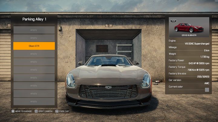 Na parkingu można podejrzeć dane techniczne swojego samochodu - Car Mechanic Simulator 2021: Parking - Car Mechanic Simulator 2021 - poradnik do gry