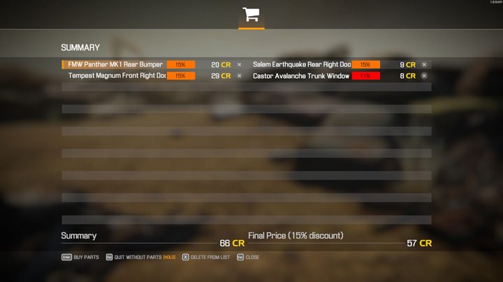 Na sam koniec potwierdzacie, czy rzeczywiście kupujecie wybrane części, czy wracacie bez zakupów - Car Mechanic Simulator 2021: Złomowisko - Car Mechanic Simulator 2021 - poradnik do gry