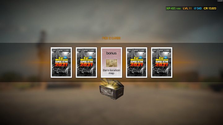 W skrzyniach można losowo zdobyć mapę z lokalizacją stodoły - Car Mechanic Simulator 2021: Stodoła - Car Mechanic Simulator 2021 - poradnik do gry