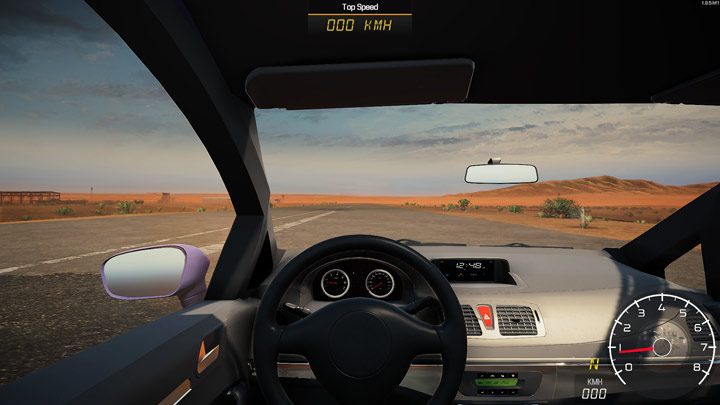 Jak zawsze można zmienić widok z kamery klawiszem C - Car Mechanic Simulator 2021: Długa prosta - Car Mechanic Simulator 2021 - poradnik do gry