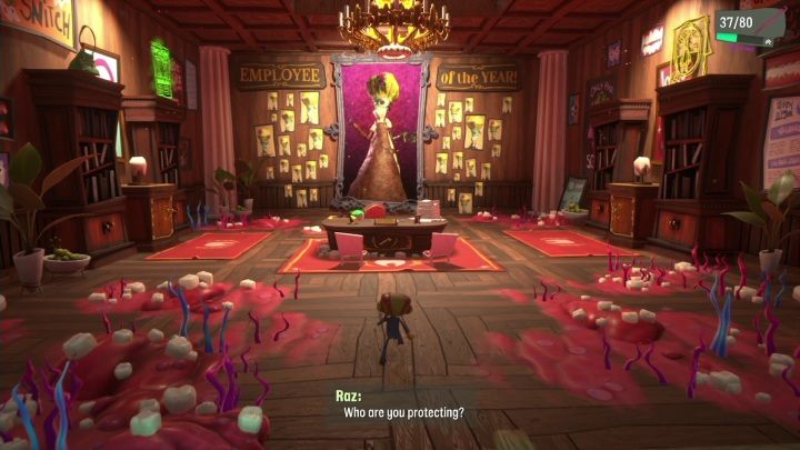 Na końcu czeka was spalenie obrazu Loboto, aby przejść dalej - Psychonauts 2: Lobotos Labryinth - solucja, opis przejścia - Psychonauts 2 - poradnik do gry