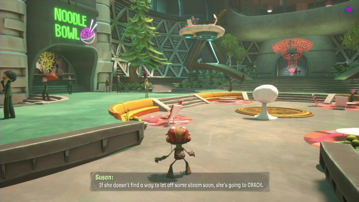 W lobby możecie znaleźć Lili i z nią porozmawiać - Psychonauts 2: The Motherlobe solucja, opis przejścia - Psychonauts 2 - poradnik do gry