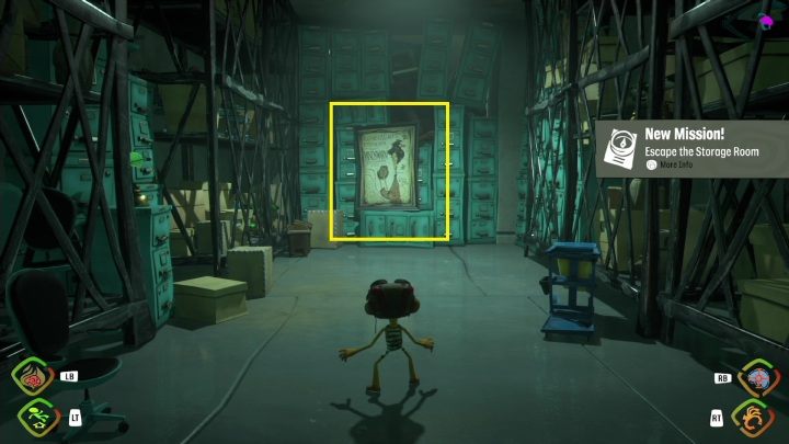 Zacznijcie od spalenia obrazu znajdującego się na końcu pomieszczenia - Psychonauts 2: The Motherlobe solucja, opis przejścia - Psychonauts 2 - poradnik do gry