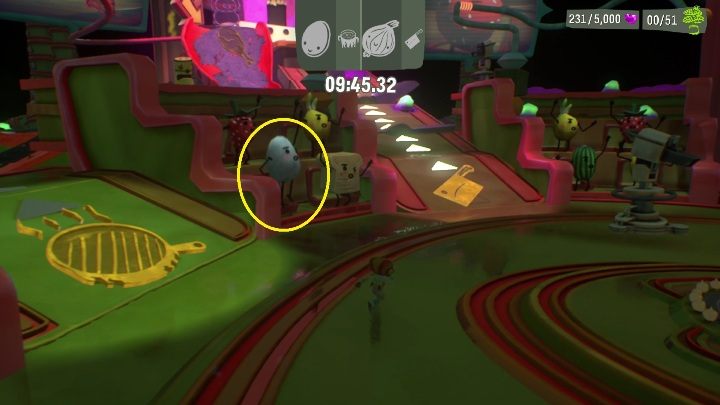 Pierwsza runda polega na ugotowaniu jajka i pokrojeniu cebuli - Psychonauts 2: Comptons Cookoff - solucja, opis przejścia - Psychonauts 2 - poradnik do gry
