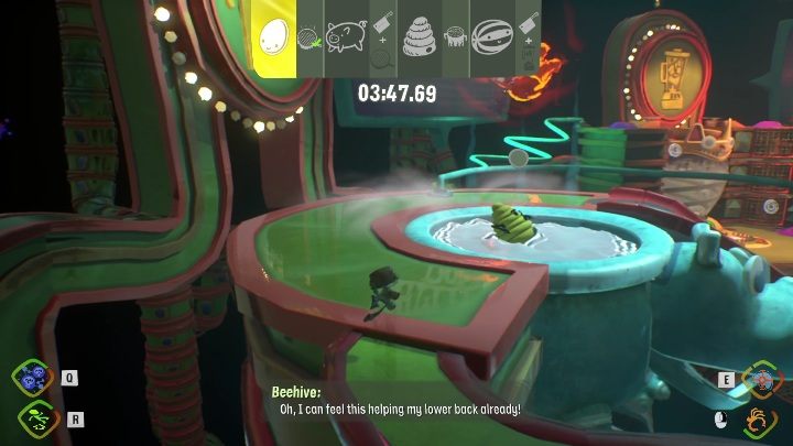 Miód powinien wylądować w ciepłej kąpieli jak najszybciej, aby na spokojnie ugotował się do końca rundy - Psychonauts 2: Comptons Cookoff - solucja, opis przejścia - Psychonauts 2 - poradnik do gry