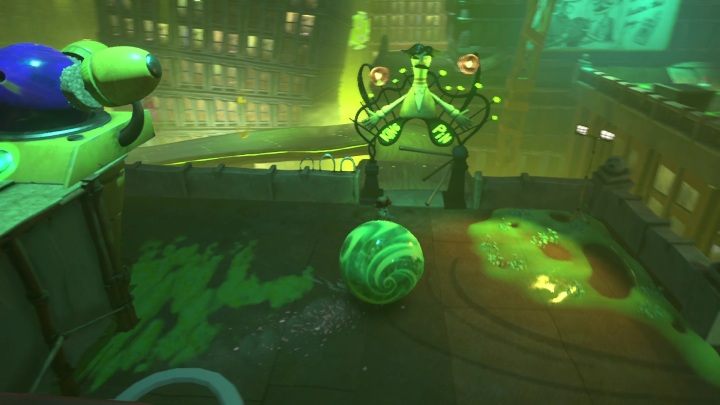 Następnie wskoczcie na nową kulę, która umożliwi Wam kontynuowanie drogi - Psychonauts 2: Strike City - solucja, opis przejścia - Psychonauts 2 - poradnik do gry