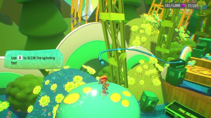 Na tym terenie pojawia się również sporo poręczy, po których musicie się przemieszczać - Psychonauts 2: PSI Kings Sensorium - solucja, opis przejścia - Psychonauts 2 - poradnik do gry