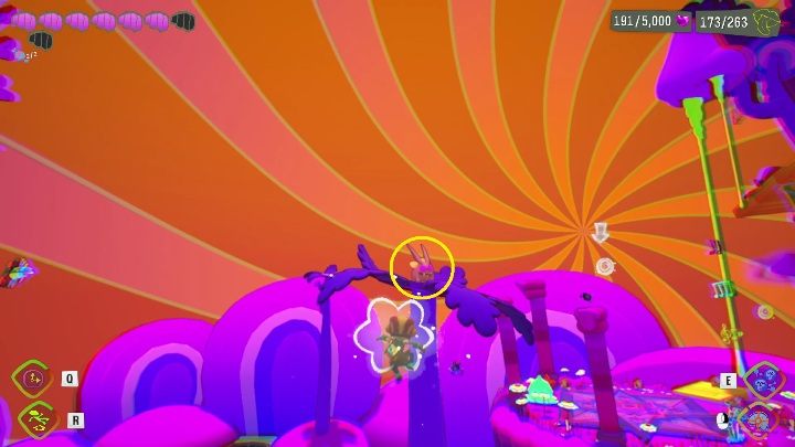 W trakcie przemierzania myśli musicie jeszcze obserwować przeciwników i ich eliminować, jeśli pierwsi was zauważą to zaczną strzelać, a to może sprawić, że spadniecie w przepaść - Psychonauts 2: PSI Kings Sensorium - solucja, opis przejścia - Psychonauts 2 - poradnik do gry