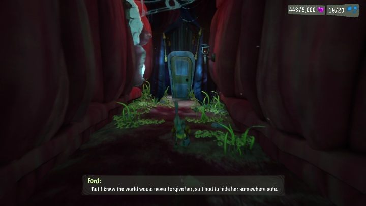 W trumnie jest niewiele do zrobienia, wystarczy przejść ścieżką bezpośrednio do drzwi, a wylądujecie w nowej lokacji - Psychonauts 2: Tomb of the Sharkophogus - solucja, opis przejścia - Psychonauts 2 - poradnik do gry
