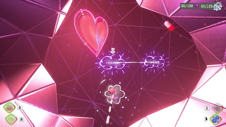 Aby wydostać się z tego etapu musicie dotrzeć do myśli SHARE i połączyć ją z FEELINGS - Psychonauts 2: Hollis Hot Streak - solucja, opis przejścia - Psychonauts 2 - poradnik do gry
