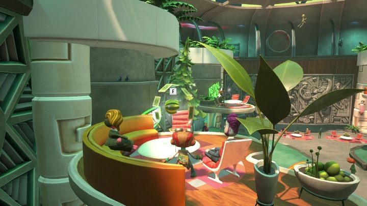 Aby dostać się do tego sekretu musicie wskoczyć na platformę - Psychonauts 2: PSI Challenge Marker, The Motherlobe - gdzie znaleźć? - Psychonauts 2 - poradnik do gry