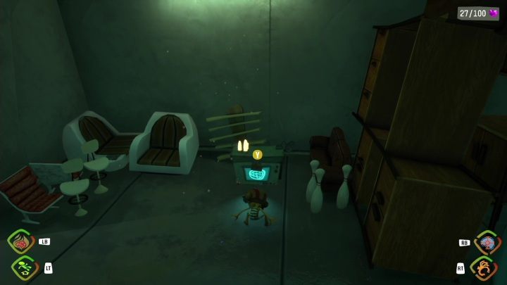 Na tę skrzynię natkniecie się, gdy spalicie obraz - Psychonauts 2: Supply Chest, The Motherlobe - gdzie znaleźć? - Psychonauts 2 - poradnik do gry