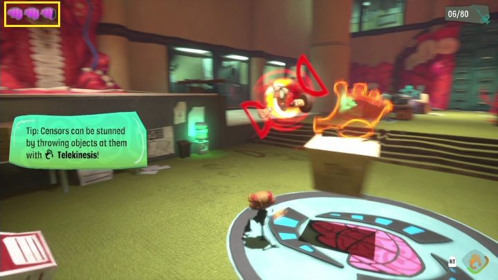 Podstawowa ilość mental energy to 3 mózgi, z których każdy podzielony jest na 4 części - Psychonauts 2: Zdrowie bohatera - Psychonauts 2 - poradnik do gry