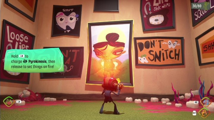 Działanie: Dzięki niej będziecie mogli podpalać otoczenie i przeciwników - Psychonauts 2: Umiejętności - Psychonauts 2 - poradnik do gry