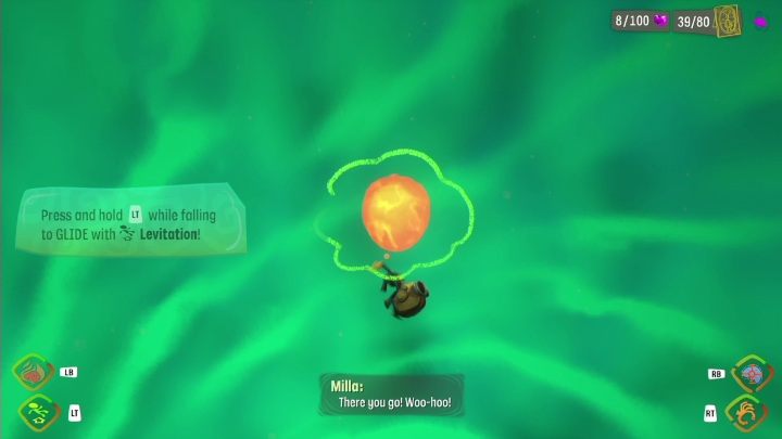 Działanie: Dzięki niej będziecie mogli latać na większe odległości oraz chronić się przed upadkiem z wysokości - Psychonauts 2: Umiejętności - Psychonauts 2 - poradnik do gry