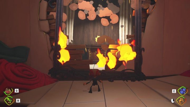 Aby dostać się do tego sekretu spalcie obraz i przedostańcie się do kolejnego pomieszczenia - Psychonauts 2: Nuggets of Wisdom, Lobotos Labryinth - gdzie znaleźć? - Psychonauts 2 - poradnik do gry