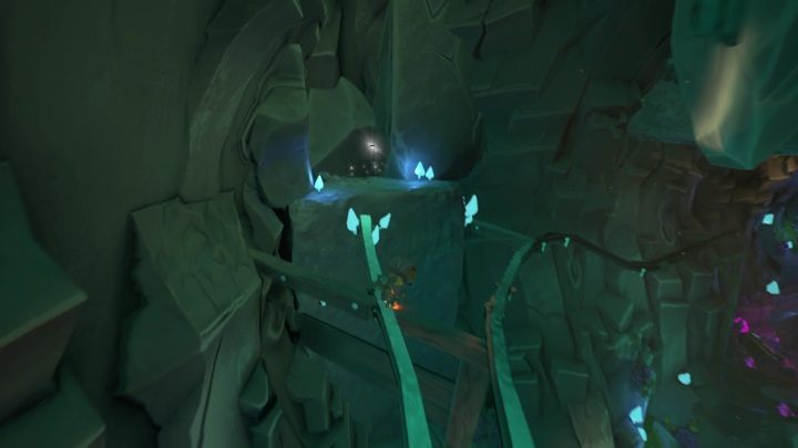 Aby dostać się do tej karty musicie zeskoczyć z metalowej poręczy - Psychonauts 2: PSI Challenge Card, The Quarry - gdzie znaleźć? - Psychonauts 2 - poradnik do gry