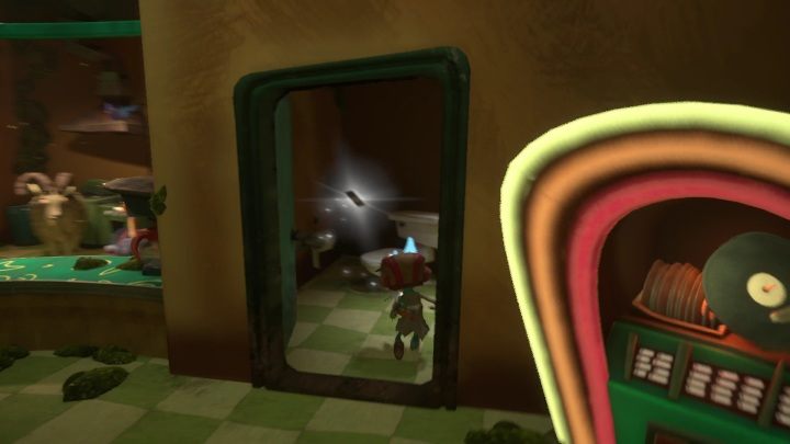 Kolejna karta chowa się w łazience, w barze - Psychonauts 2: PSI Challenge Card, Questionable Area - gdzie znaleźć? - Psychonauts 2 - poradnik do gry
