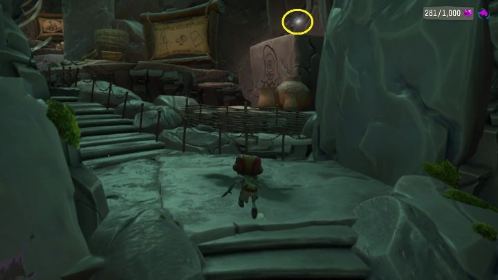 Lokalizacja: Cave of the Sassclops - Psychonauts 2: PSI Challenge Card, Questionable Area - gdzie znaleźć? - Psychonauts 2 - poradnik do gry