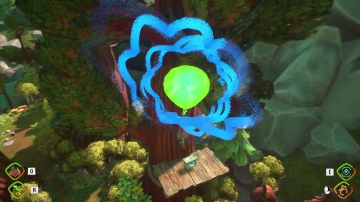 Ta skrzynia leży na niewielkiej platformie przy drzewie - Psychonauts 2: Supply Chests, Questionable Area - gdzie znaleźć? - Psychonauts 2 - poradnik do gry