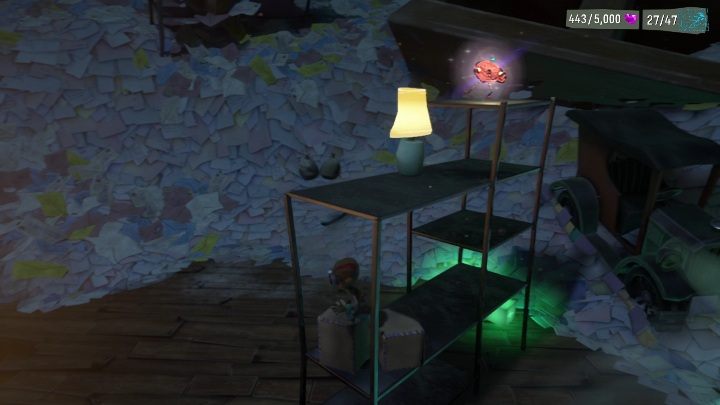 Half-A-Mind znajduje się w regale, na samym dnie - Psychonauts 2: Half-A-Mind, Crullers Correspondence - gdzie znaleźć? - Psychonauts 2 - poradnik do gry