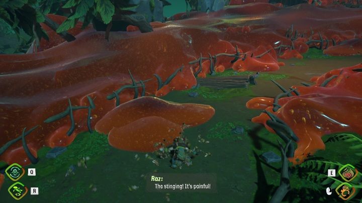 Jeśli nie posłużycie się urządzeniem to pszczoły od razu się na was rzucą i pozbawią Was życia - Psychonauts 2: Green Needle Gulch - solucja, opis przejścia - Psychonauts 2 - poradnik do gry