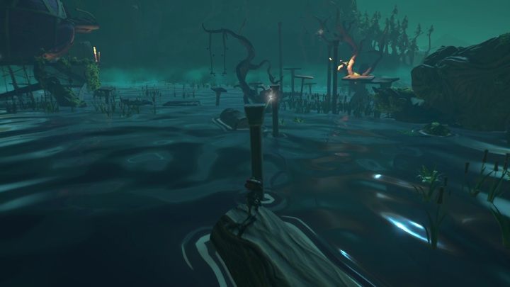 Tę kartę znajdziecie na linie, pośrodku jeziora, w okolicy Fords Office - Psychonauts 2: PSI Challenge Card, Green Needle Gulch - gdzie znaleźć? - Psychonauts 2 - poradnik do gry