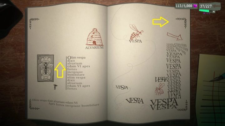 Waszym kolejnym ruchem powinno by wskoczenie po ścinakach na lewej stronie, a następnie górą, po słowach, aż do wyjścia - Psychonauts 2: Cassies Collection - solucja, opis przejścia - Psychonauts 2 - poradnik do gry