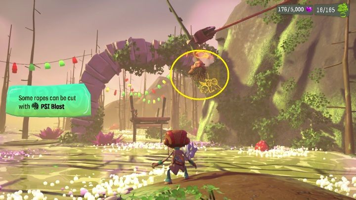 Na tym poziomie będą towarzyszyć wam głowy, które wpływają na otoczenie - Psychonauts 2: Bobs Bottles - solucja, opis przejścia - Psychonauts 2 - poradnik do gry