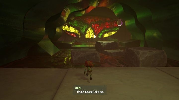 Ostatnią rzeczą, którą musicie wykonać w tym etapie, jeśli dojście do świecącego przedmiotu - Psychonauts 2: Bobs Bottles - solucja, opis przejścia - Psychonauts 2 - poradnik do gry