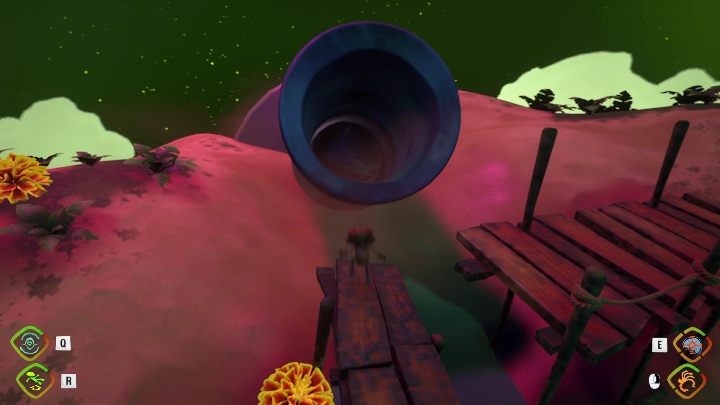 W fioletowej butelce znajduje się ostatnie etap tej lokacji - Psychonauts 2: Bobs Bottles - solucja, opis przejścia - Psychonauts 2 - poradnik do gry