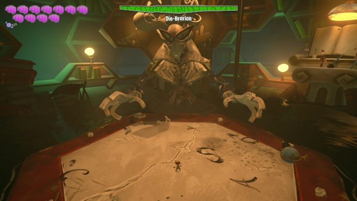 Walka z Die-Brarian jest bardzo prosta i przewidywalna - Psychonauts 2: Die-Brarian boss - jak pokonać? - Psychonauts 2 - poradnik do gry