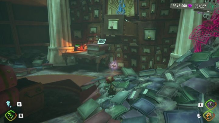 Aby dostać się do tego sekretu trzeba przywołać towarzysza korzystając z mocy Projection - Psychonauts 2: Half-A-Mind, Cassies Collection - gdzie znaleźć? - Psychonauts 2 - poradnik do gry