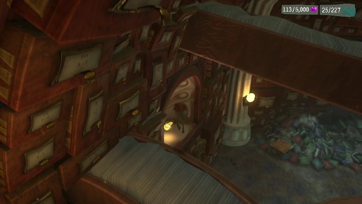 Aby dostać się do tego sekretu musicie zatrzymać platformy, które notorycznie się poruszają - Psychonauts 2: Nuggets of Wisdom, Cassies Collection - gdzie znaleźć? - Psychonauts 2 - poradnik do gry