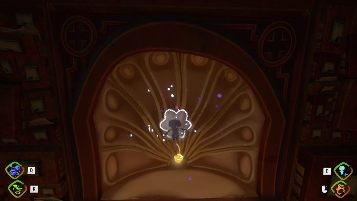 Aby dostać się do tego sekretu musicie skakać po myślach, aż do niewielkiej wnęki w ścianie - Psychonauts 2: Nuggets of Wisdom, Cassies Collection - gdzie znaleźć? - Psychonauts 2 - poradnik do gry