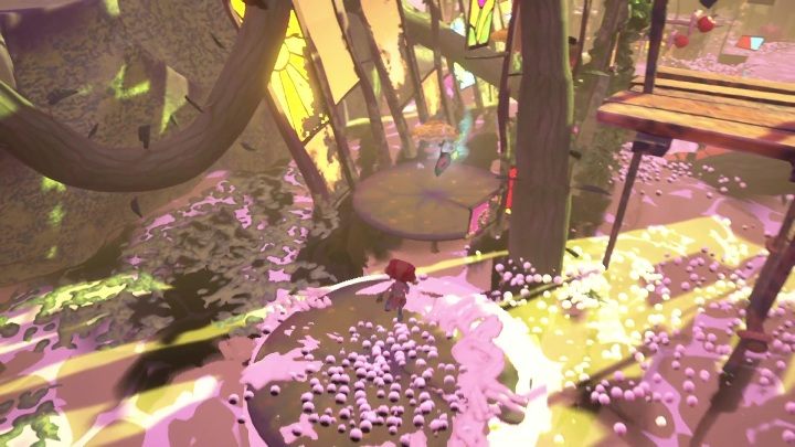 Tę zawieszkę znajdziecie na platformie, która zarwie się pod waszym ciałem - Psychonauts 2: Emotional Baggage, Bobs Bottles - gdzie znaleźć? - Psychonauts 2 - poradnik do gry