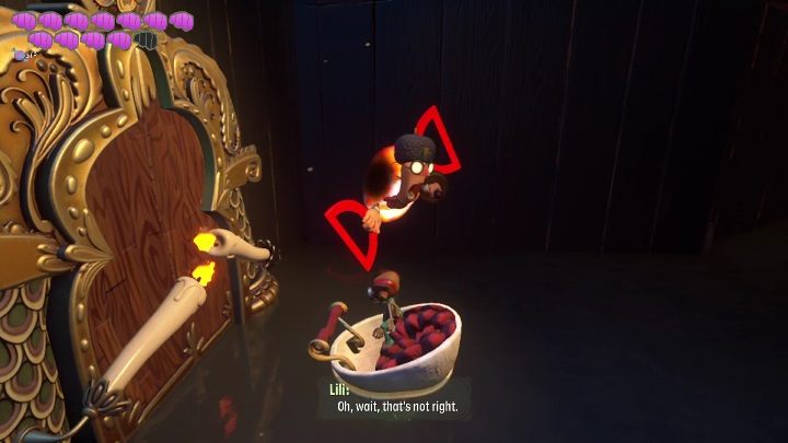 Gdy sprawdzicie dokładnie cały teren, udajcie się do wagonika/filiżanki - Psychonauts 2: Fatherland Follies - solucja, opis przejścia - Psychonauts 2 - poradnik do gry