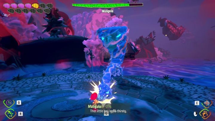 Boss wyrzuca z siebie węże, które rzucają się na postać - Psychonauts 2: Maligula boss - jak pokonać? - Psychonauts 2 - poradnik do gry