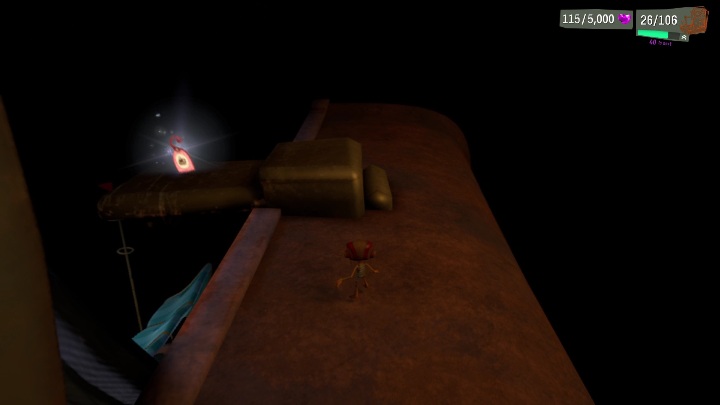 Ta zawieszka znajduje się na najwyższej platformie - Psychonauts 2: Emotional Baggage, Lucrecias Lament - gdzie znaleźć? - Psychonauts 2 - poradnik do gry