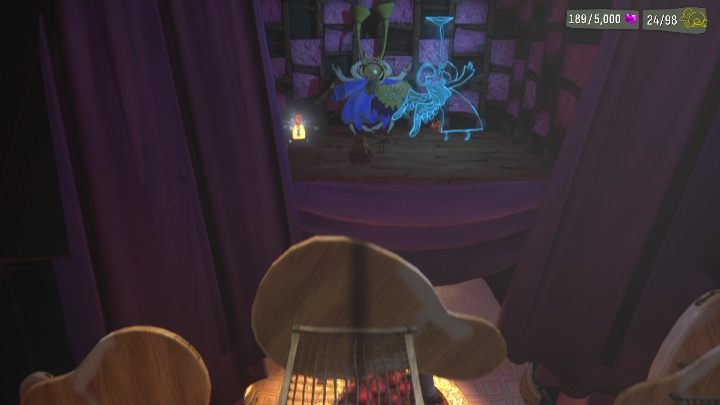 Aby dotrzeć do tej zawieszki musicie wykazać się zręcznością - Psychonauts 2: Emotional Baggage, Fatherland Follies - gdzie znaleźć? - Psychonauts 2 - poradnik do gry