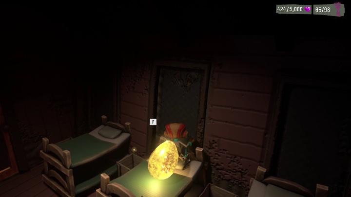 Ostatni Nuggets of Wisdom znajdziecie w domku letniskowym, na jednym z łóżek - Psychonauts 2: Nuggets of Wisdom, Fatherland Follies - gdzie znaleźć? - Psychonauts 2 - poradnik do gry