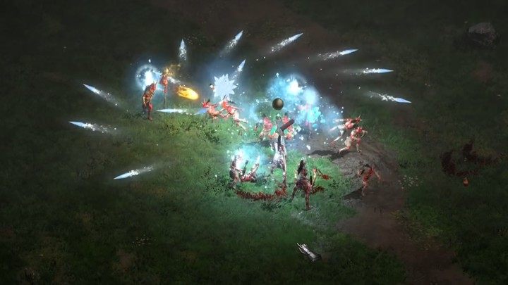 Walka w zwarciu w wykonaniu Czarodziejki sprowadza się na eliminacji otaczających ją oponentów - Diablo 2 Resurrected: Czarodziejka - informacje ogólne - Diablo 2 Resurrected - poradnik do gry