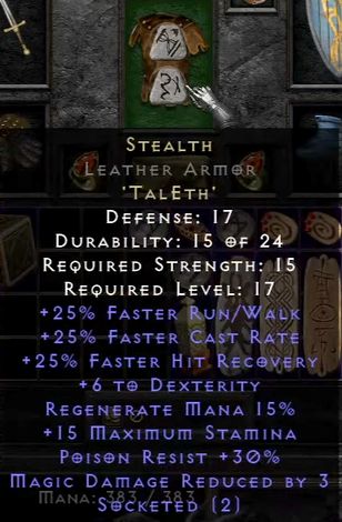 Stealth - pierwsze dostępne słowo runiczne dla gracza - Diablo 2 Resurrected: Słowa runiczne - Zbroje - Diablo 2 Resurrected - poradnik do gry