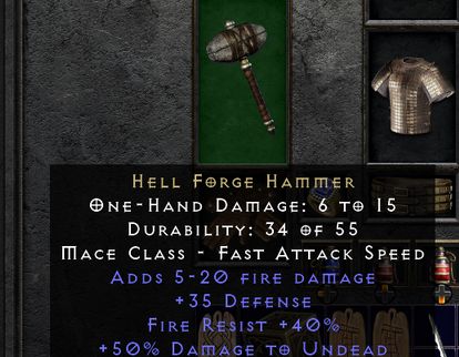 Gdy uporacie się z Kowalem, zabierzcie Młot z Piekielnej Kuźni, i wyposażcie się w niego - Diablo 2 Resurrected: Piekielna Kuźnia - solucja, opis przejścia - Diablo 2 Resurrected - poradnik do gry